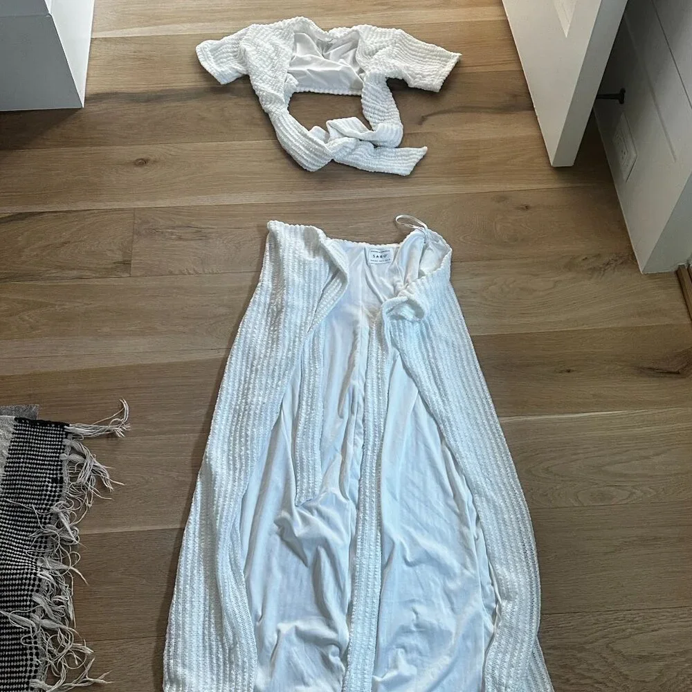 Sabo Wrap Skirt and Top Set - Picture 2 of 4